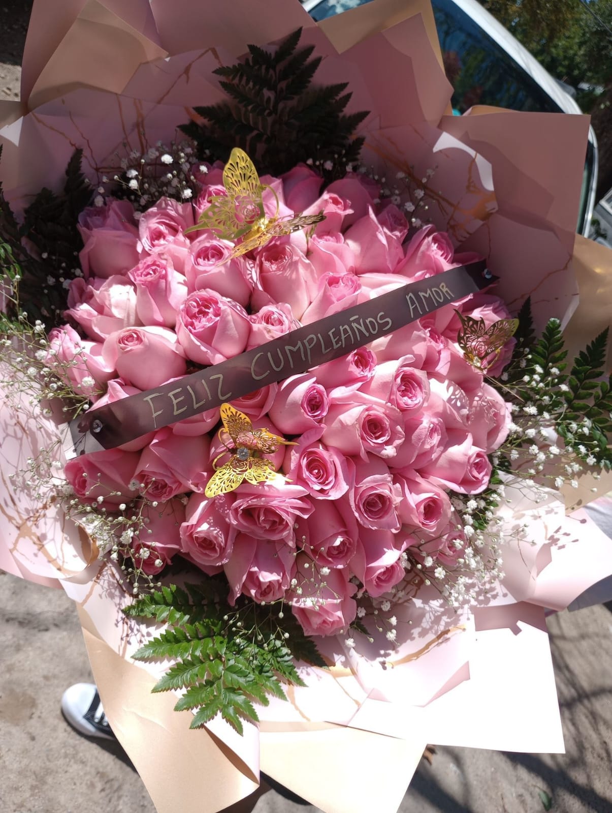 100 ROSES BOUQUET WITH ACCESSORIES🌹